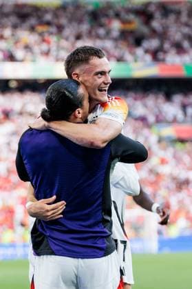 UEFA EURO, EM, Europameisterschaft,Fussball 2024: Spanien - Deutschland; 05.07.2024 Florian Wirtz (Deutschland, 17) bejubelt sein Tor UEFA EURO 2024: Spanien - Deutschland; Stuttgart Arena, Stuttgart am 05.07.2024 Copyright: xBEAUTIFULxSPORTS Wunderlx