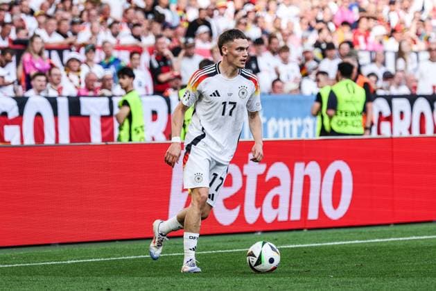 Fussball, UEFA EURO, EM, Europameisterschaft,Fussball 2024 Viertelfinale Spanien - Deutschland 05.07.2024, Stuttgart Arena Florian Wirtz (Deutschland, 17) Stuttgart Stuttgart Arena Baden-Württemberg Deutschland