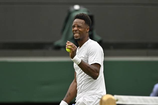 Tennis : Wimbledon 2024 - England - Gael Monfils - France Tennis : Wimbledon 2024 - England - 05 07 2024 ChrysleneCaillaud Panoramic 