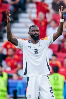 UEFA EURO, EM, Europameisterschaft,Fussball 2024: Spanien - Deutschland; 05.07.2024 Antonio Rüdiger (Deutschland, 2) UEFA EURO 2024: Spanien - Deutschland; Stuttgart Arena, Stuttgart am 05.07.2024 Copyright: xBEAUTIFULxSPORTS Wunderlx