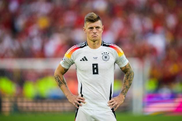 Bilder des Jahres 2024, Sport 07 Juli Sport Themen der Woche KW27 Sport Bilder des Tages 240705 Toni Kroos of Germany looks dejected after the UEFA EURO, EM, Europameisterschaft,Fussball 2024 Football Championship quarterfinal between Spain and Germany on July 5, 2024 in Stuttgart. Photo: Mathias Bergeld BILDBYRAN kod MB MB0942 fotboll football soccer fotball fotbolls-em europamästerskap em uefa euro uefa european football championship euro 2024 kvartsfinal quarterfinal quarterfinals spanien spain tyskland germany bbeng depp *** 240705 Toni Kroos of Germany looks dejected after the UEFA Euro 2024 Football Championship quarterfinal between Spain and Germany on July 5, 2024 in Stuttgart Photo Mathias Bergeld BILDBYRAN code MB MB0942 fotboll football soccer fotballs em europamästerskap em uefa euro uefa european football championship euro 2024 kvartfinal quarterfinal quarterfinals spanien spain deutschland germany bbeng depp  Copyright: MATHIASxBERGELD BB240705MB087