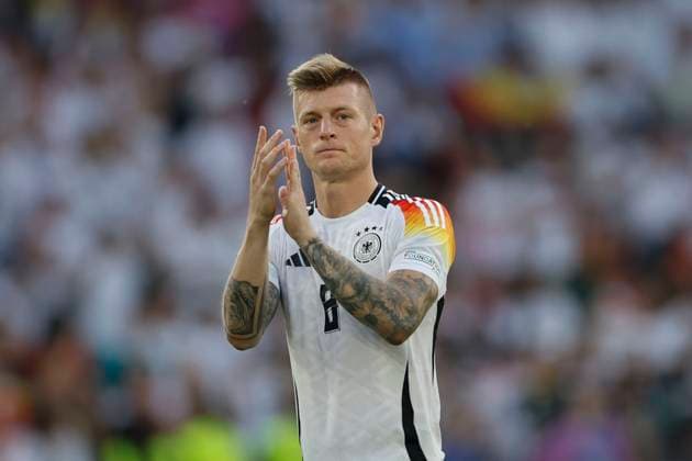 Germany s Toni Kroos reacts after their defeat in their UEFA EURO, EM, Europameisterschaft,Fussball 2024 s quarter-finals game at MHPArena stadium in Stuttgart, Germany, 05 July 2024. Spain vs. Germany !ACHTUNG: NUR REDAKTIONELLE NUTZUNG!  Copyright: xAlbertoxEstevezx GRAF2398 20240705-55014072769_1