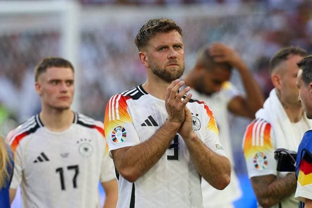 enttaeuschung bei Niclas Fuellkrug 9 (Deutschland) mit Traenen in den Augen ueber das Ausscheiden, Spanien vs. Deutschland, Fussball, UEFA EURO, EM, Europameisterschaft,Fussball 2024, Viertelfinale, 05.07.2024 Stuttgart Baden-Wuerttemberg Deutschland