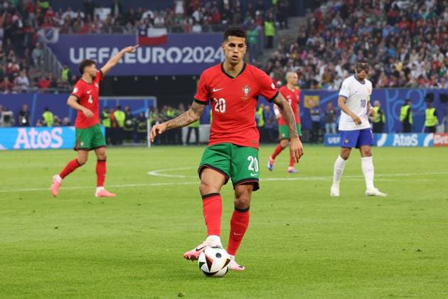 Volksparkstadion, Hamburg UEFA EURO, EM, Europameisterschaft,Fussball 2024 Germany, Viertelfinale 5 Juli 2024 , Portugal - Frankreich v.l., Joao Cancelo (Portugal) Copyright: JoaquimxFerreira