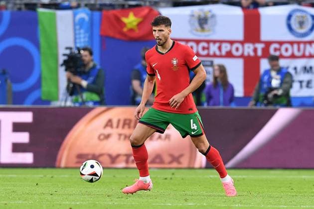 Fußball UEFA EURO, EM, Europameisterschaft,Fussball 2024 Viertelfinale Portugal - Frankreich am 05.07.2024 im Volksparkstadion Hamburg in Hamburg Ruben Dias ( Portugal )