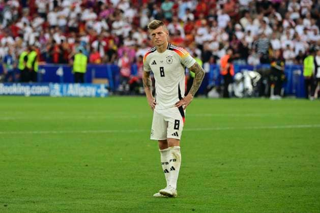Toni Kroos 8 (Deutschland), Spanien vs. Deutschland, Fussball, UEFA EURO, EM, Europameisterschaft,Fussball 2024, Viertelfinale, 05.07.2024 Stuttgart Baden-Würtemberg Deutschland