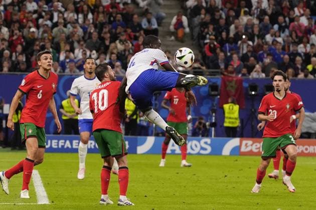 during a quarterfinal match between Portugal and France at the Euro 2024 soccer tournament in Hamburg, Germany - Friday July 5, 2024. - Soccer .  Copyright: xFabioxFerrari LaPressex