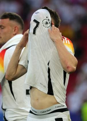 05.07..2024, Fussball Europameisterschaft, Deutschland Viertelfinale, vs Spanien, Stuttgart Football Arena, im Bild: Florian Wirtz (Deutschland) nach dem Spiel