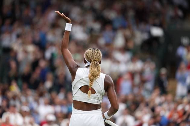 Coco Gauff (USA) TENNIS : Wimbledon 2024 - 05 07 2024 AntoineCouvercelle Panoramic 