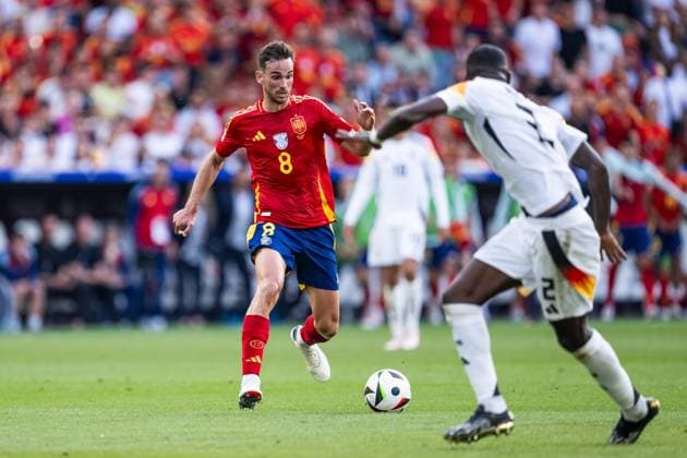 240705 Fabian Ruiz Pena of Spain during the UEFA EURO, EM, Europameisterschaft,Fussball 2024 Football Championship quarterfinal between Spain and Germany on July 5, 2024 in Stuttgart. Photo: Mathias Bergeld BILDBYRAN kod MB MB0942 fotboll football soccer fotball fotbolls-em europamästerskap em uefa euro uefa european football championship euro 2024 kvartsfinal quarterfinal quarterfinals spanien spain tyskland germany bbeng Copyright: MATHIASxBERGELD BB240705MB193