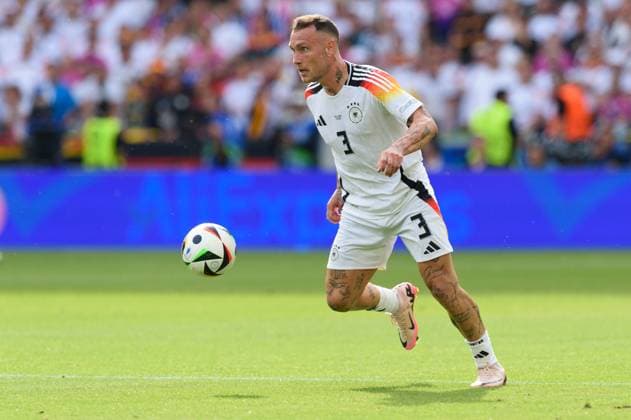 Stuttgart, Germany, July 5fth 2024: David Raum (3 Germany) during the UEFA EURO, EM, Europameisterschaft,Fussball 2024 quarter- final football match between Spain and Germany at Stuttgart Arena, Germany. (Sven Beyrich SPP)  Copyright: xSvenxBeyrich SPPx spp-en-SvBe-20240705-D4S_5082
