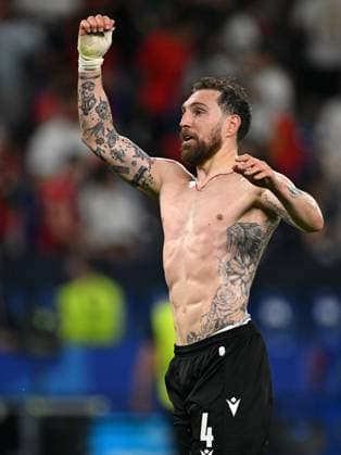 GELSENKIRCHEN - Guram Kashia of Georgie during the UEFA EURO, EM, Europameisterschaft,Fussball 2024 group F match between Georgie and Portugal at the Arena AufSchalke on June 26, 2024 in Gelsenkirchen, Germany. ANP Hollandse Hoogte UEFA EURO 2024 2024 xVIxANPxSportx xGerritxvanxKeulenxIVx 502845167 originalFilename: 502845167.jpg