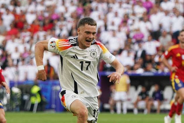 Nationalmannschaft, Fussball, UEFA Euro2024, EM 2024,Viertelfinale, Stuttgart , Spanien-Deutschland Florian Wirtz , Deutschland, Aktion, Einzelbild