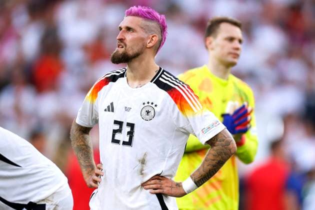 ANDRICH Robert Team Deutschland UEFA Fussball EURO 2024 in Deutschland Viertelfinale Spanien - Deutschland 2 : 1 am 05.07.2024 in Stuttgart DFL REGULATIONS PROHIBIT ANY USE OF PHOTOGRAPHS as IMAGE SEQUENCES and or QUASI-VIDEO Copyright: xLacixPerenyix