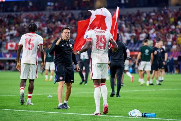 RECORD DATE NOT STATED Copa America USA 2024 Venezuela vs Canada - Quarter-final Alphonso Davies of Canada during the CONMEBOL Copa America 2024 Quarter-final match between Venezuela and Canada, at AT-T Stadium, on July 05, 2024 in Arlington, Texas, United States. ARLINGTON TEXAS UNITED STATES  Copyright: xJosexLuisxMelgarejox 20240705223430_CA_QF_2024_VEN_CAN_DAVIES341