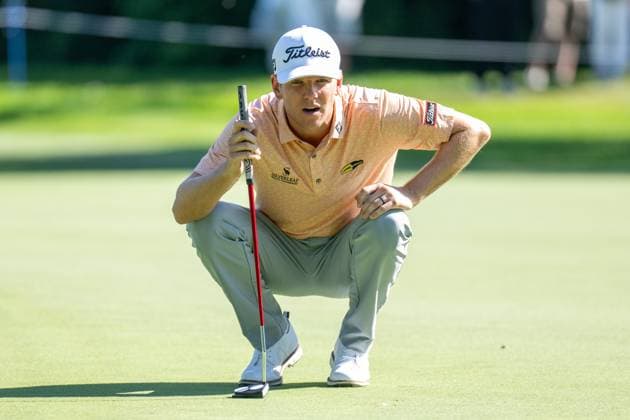 Jeremy Paul auf dem Gruen, BMW International Open 2024, Golf, 06.07.2024 Muenchen Bayern Deutschland