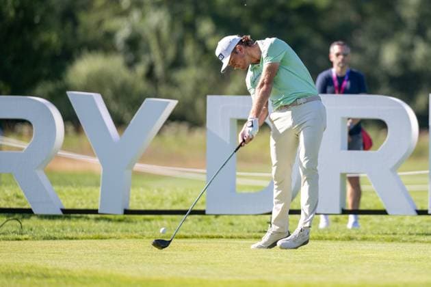 Freddy Schott beim Abschlag, BMW International Open 2024, Golf, 06.07.2024 Muenchen Bayern Deutschland