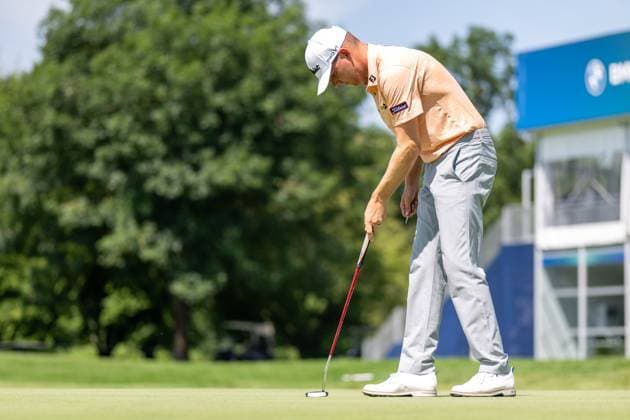 Jeremy Paul auf dem Green 18. Loch, BMW International Open 2024, Golf, 06.07.2024 Muenchen Bayern Deutschland