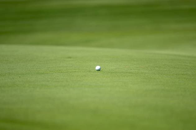 Golfball auf dem Green, Symbolbild, BMW International Open 2024, Golf, 06.07.2024 Muenchen Bayern Deutschland