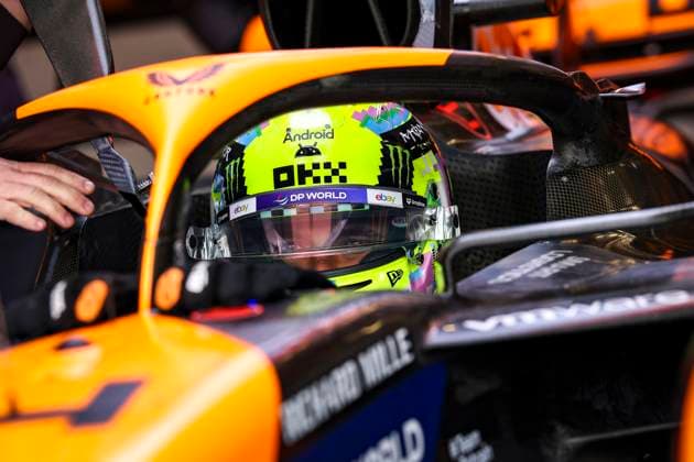 NORRIS Lando (gbr), McLaren F1 Team MCL38, portrait during the Formula 1 Qatar Airways British Grand Prix 2024, 12th round of the 2024 Formula One World Championship, WM, Weltmeisterschaft from July 5 to 7, 2024 on the Silverstone Circuit, in Silverstone, United Kingdom - F1 - BRITISH GRAND PRIX 2024 DPPI Panoramic  240706_R12_GRAN_BRETAGNA_DP_EA018801