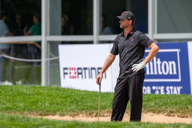 Thomas Pieters steht im Bunker, BMW International Open 2024, Golf, 06.07.2024 Muenchen Bayern Deutschland