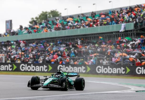 18 Lance Stroll (CAN, Aston Martin Aramco F1 Team), F1 Grand Prix of Great Britain at Silverstone Circuit on July 6, 2024 in Silverstone, Great Britain. (Photo by HOCH ZWEI) Silverstone Great Britain