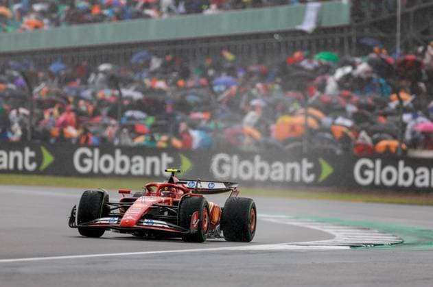 55 Carlos Sainz (ESP, Scuderia Ferrari HP), F1 Grand Prix of Great Britain at Silverstone Circuit on July 6, 2024 in Silverstone, Great Britain. (Photo by HOCH ZWEI) Silverstone Great Britain