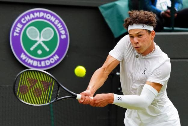 Ben Shelton during his third round match Wimbledon Tennis Championships, Day 6, The All England Lawn Tennis and Croquet Club, London, UK - 06 Jul 2024  Copyright: xJavierxGarcia Shutterstockx 14574535eu