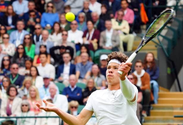Ben Shelton during his third round match Wimbledon Tennis Championships, Day 6, The All England Lawn Tennis and Croquet Club, London, UK - 06 Jul 2024  Copyright: xJavierxGarcia Shutterstockx 14574535fh