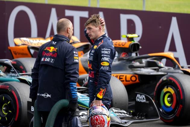 SILVERSTONE - Max Verstappen (Red Bull Racing) after qualifying for the British GP. ANP SANDER KONING xVIxANPxSportx xxANPxIVx 502899502 originalFilename: 502899502.jpg