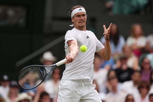 Alexander Zverev of Germany Wimbledon Tennis Championships, Day 6, The All England Lawn Tennis and Croquet Club, London, UK - 06 Jul 2024  Copyright: xEllaxLing Shutterstockx 14574536ao