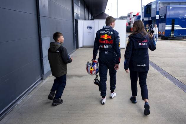 SILVERSTONE - Max Verstappen (Red Bull Racing) after qualifying for the British GP. ANP SANDER KONING xVIxANPxSportx xxANPxIVx 502900135 originalFilename: 502900135.jpg