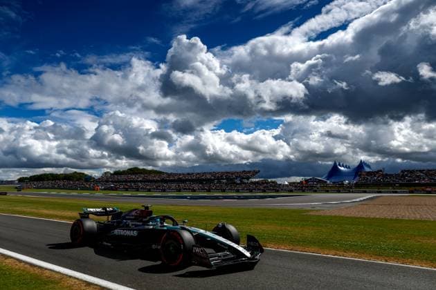 Sport Bilder des Tages 63 George Russell (GBR, Mercedes-AMG Petronas F1 Team), F1 Grand Prix of Great Britain at Silverstone Circuit on July 6, 2024 in Silverstone, Great Britain. (Photo by HOCH ZWEI) Silverstone Great Britain
