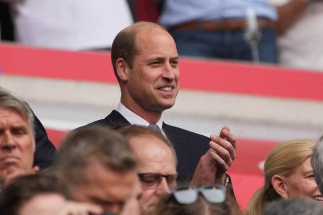 William, Priince of Wales, Kronprinz von England auf der Tribüne - Düsseldorf 06.07.2024: England vs. Schweiz, EURO2024 M48, Viertelfinale, EM-Arena Düsseldorf