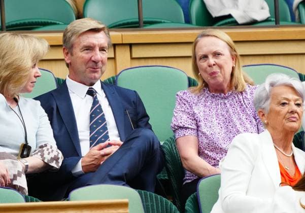 Christopher Dean and Jayne Torvill in the Royal Box on Centre Court Wimbledon Tennis Championships, Day 6, The All England Lawn Tennis and Croquet Club, London, UK - 06 Jul 2024  Copyright: xJavierxGarcia Shutterstockx 14574535gx