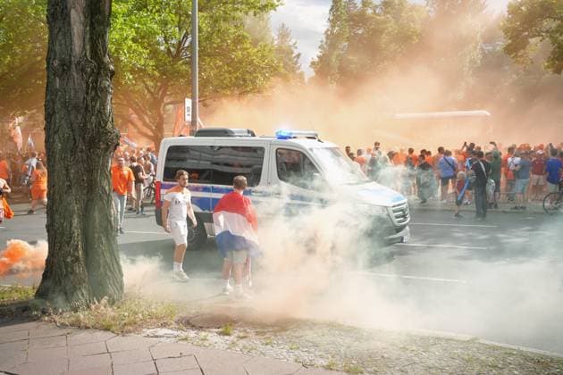 06.07.2024,Berlin,Impressionen vor dem Beginn des EM Viertelfinal Spiel Niederlande gegen die Türkei