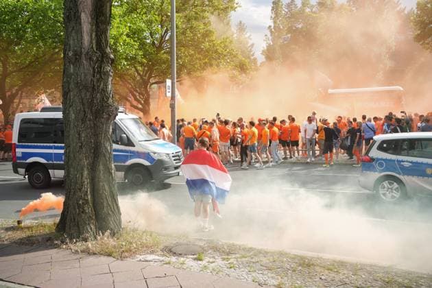 06.07.2024,Berlin,Impressionen vor dem Beginn des EM Viertelfinal Spiel Niederlande gegen die Türkei