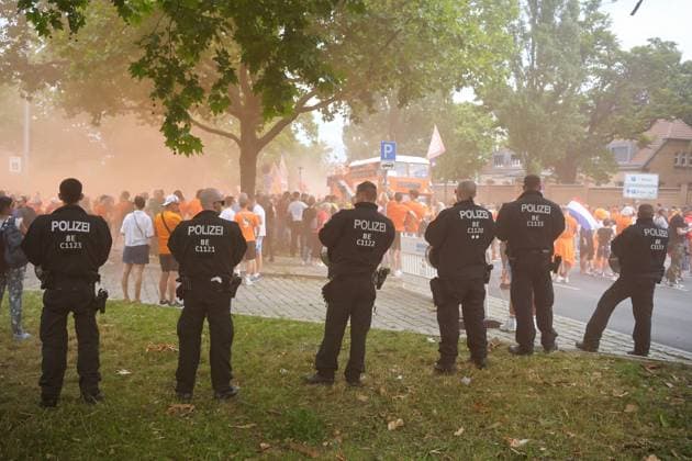 06.07.2024,Berlin,Impressionen vor dem Beginn des EM Viertelfinal Spiel Niederlande gegen die Türkei