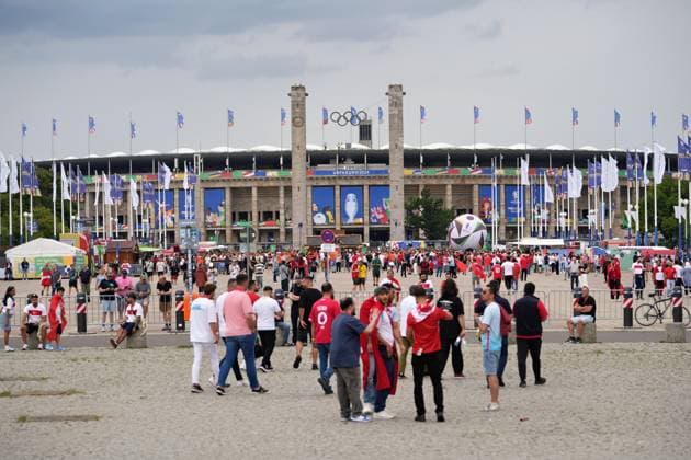 06.07.2024,Berlin,Impressionen vor dem Beginn des EM Viertelfinal Spiel Niederlande gegen die Türkei