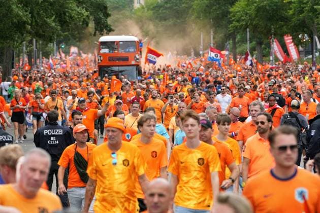 06.07.2024,Berlin,Impressionen vor dem Beginn des EM Viertelfinal Spiel Niederlande gegen die Türkei