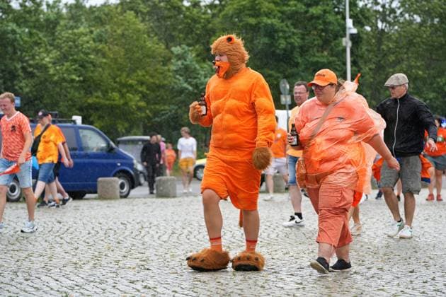 06.07.2024,Berlin,Impressionen vor dem Beginn des EM Viertelfinal Spiel Niederlande gegen die Türkei