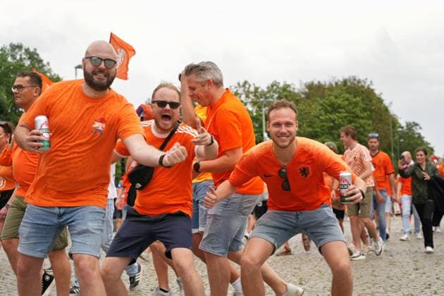 06.07.2024,Berlin,Impressionen vor dem Beginn des EM Viertelfinal Spiel Niederlande gegen die Türkei