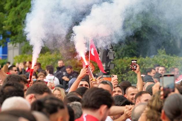 06.07.2024,Berlin,Impressionen vor dem Beginn des EM Viertelfinal Spiel Niederlande gegen die Türkei
