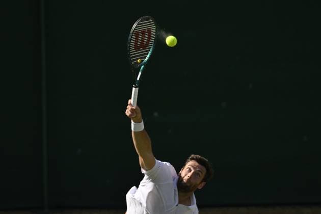 Tennis : Wimbledon 2024 - England - Quentin Halys - France Tennis : Wimbledon 2024 - England - 06 07 2024 ChrysleneCaillaud Panoramic 