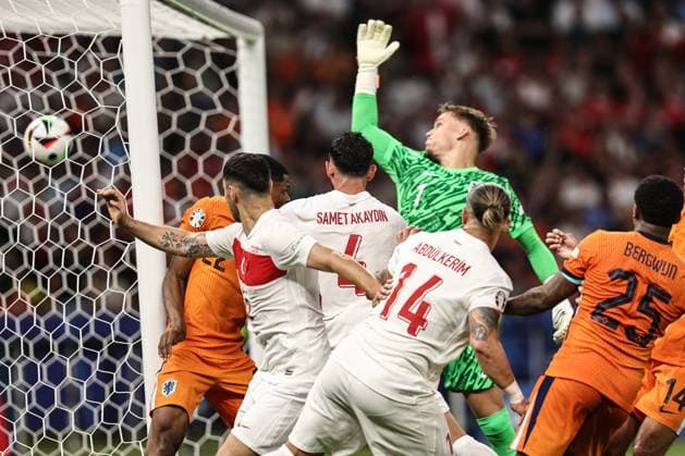 Sport Bilder des Tages Berlino (Germania) 06 07 2024 - Euro 2024 Olanda-Turchia foto Image nella foto: gol Samet Akaydin 