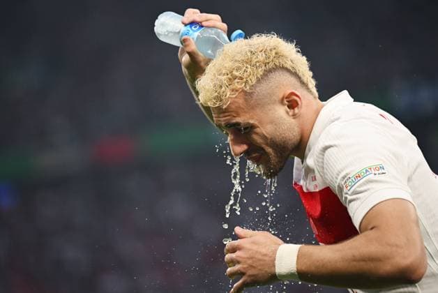 Germany Soccer Euro 2024 Netherlands - Turkey 8724114 06.07.2024 Turkey s Baris Alper Yilmaz is seen during the UEFA EURO, EM, Europameisterschaft,Fussball 2024 quarter final soccer match between Netherlands and Turkey at the Olympiastadion in Berlin, Germany. Alexey Filippov Sputnik Berlin Germany  Copyright: xAlexeyxFilippovx