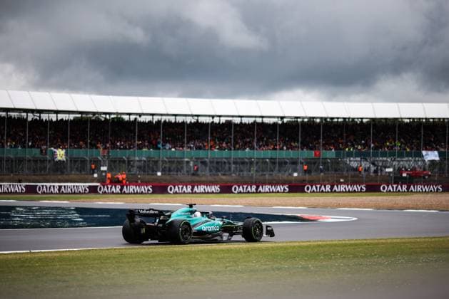 18 Lance Stroll (CAN, Aston Martin Aramco F1 Team), F1 Grand Prix of Great Britain at Silverstone Circuit on July 6, 2024 in Silverstone, Great Britain. (Photo by HOCH ZWEI) Silverstone Great Britain