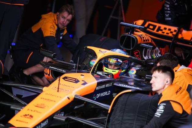 81 Oscar Piastri (AUS, McLaren Formula 1 Team), F1 Grand Prix of Great Britain at Silverstone Circuit on July 6, 2024 in Silverstone, Great Britain. (Photo by HOCH ZWEI) Silverstone Great Britain