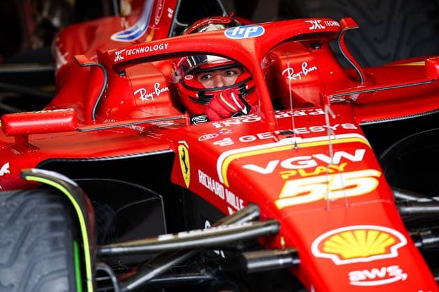 55 Carlos Sainz (ESP, Scuderia Ferrari HP), F1 Grand Prix of Great Britain at Silverstone Circuit on July 6, 2024 in Silverstone, Great Britain. (Photo by HOCH ZWEI) Silverstone Great Britain