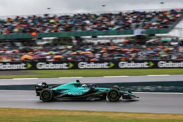 18 Lance Stroll (CAN, Aston Martin Aramco F1 Team), F1 Grand Prix of Great Britain at Silverstone Circuit on July 6, 2024 in Silverstone, Great Britain. (Photo by HOCH ZWEI) Silverstone Great Britain